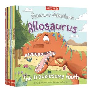 【Ready Stock】Miles Kelly Dinosaur Adventures 10 Books Collection By Catherine Veitch Ages 2+ Paperback