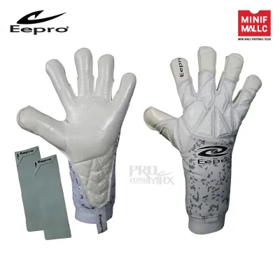 ถุงมือผู้รักษาประตู Eepro รุ่น Top Cl Pro Max รหัส EG10PR4 ถุงมือโกล มี FINGER SAVE 4 นิ้ว การตัดเย็บแบบ GEKO CUT หลังมือผ้า Mesh หน้ามือ Contact Palm สายรัดข้อมือแยกอิสระ