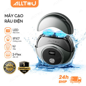 ALLTOU Máy cạo râu IPX7 chống nước pin sử dụng đến 2 tháng Độ Bền Cao Type-C Cực Sạch  Bảo hành 12 tháng