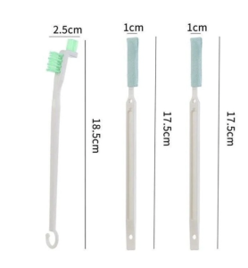 3Pcs/Set Cleaning Brushes For Thermos Bottle Portable Narrow Gap Long Handle Sponge Brush Household Cleaning Tools