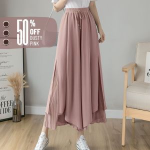 Celana Kulot Neoya Korean Style Dusty Pink All Size