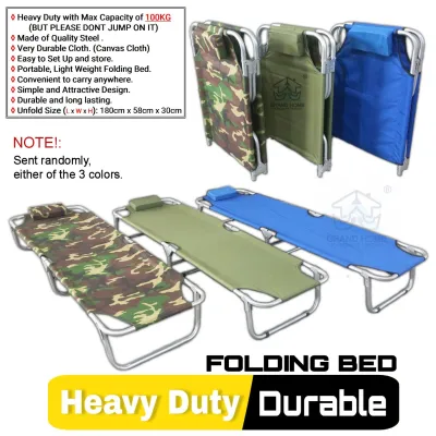 FOLDING BED NYLON HEAVY DUTY ROUND TUBE GOLDEN DEER