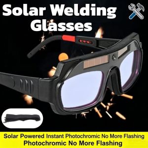 Solar Auto-Darkening Welding Glasses with Adjustable String Anti-Glare Eye Protection Goggles