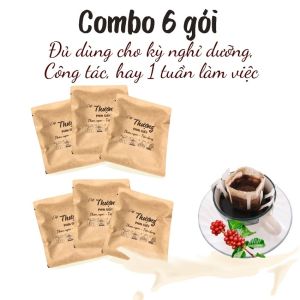 Cafe Thượng phin giấy Gói 18G - Thơm ngon Tiện dụng - Cafe Túi loc - Drip Bag Coffee