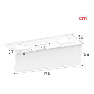 Comb Storage Rack Wall Mounted Acrylic Hair Brush Holder No Drill Self‑Adhesive Bathroom Organizer