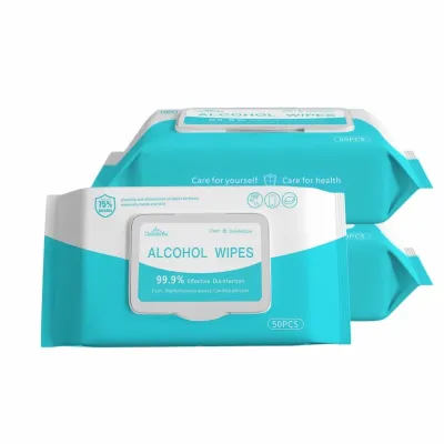 75%Alcohol Wet Wipes 10pcs/50pcs Disposable Wet Wipes for hands/skin/public objects 99.99% Effective Disinfection