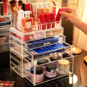 คลินิก กล่องใส่เครื่องสำอาง ชั้นเก็บเครื่องสำอาง คุณประสบความรู้ วัยรุ่น ซ้อนกันตามใจชอบ แยกบนและล่าง (กล่องเก็บของ ที่ใส่เครื่องสำอาง กล่องอะคริลิค กล่องเก็บเครื่องสำอาง)