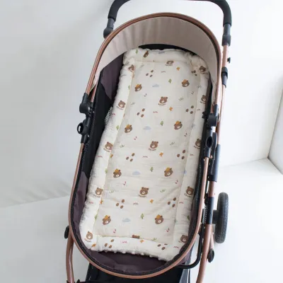 SKISOPGO Baby Stroller 100% Cotton Pad Newborn Cotton-padded Mattress Thicken Breathable Cart Mattress