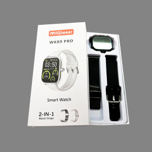 ♥ SFREE Shipping ♥ WK89 Pro 2-in-1 Sport Watch Wireless Charger Waterproof Smart Watch with Message Answer Call Sleep Monitoring Sports Pedometer Information Alerts compatible For iPhone Android