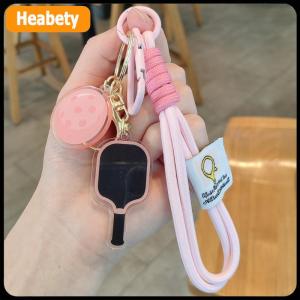 【2-3 days delivery】 Creative Pickleball Racket Metal Keychain Colorful Hollow Ball Keychains Dink Ball Fans Party Gift Bag Pendant