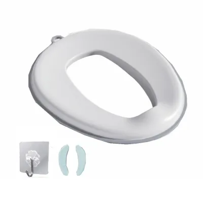 KECTTIO Chống nước bắn Ghế vệ sinh trẻ em Thiết kế di động Chống trơn trượt Bọc ghế tập ngồi vệ sinh Phù hợp phổ quát có móc treo Ghế tập đi vệ sinh cho bé Huấn luyện đi vệ sinh