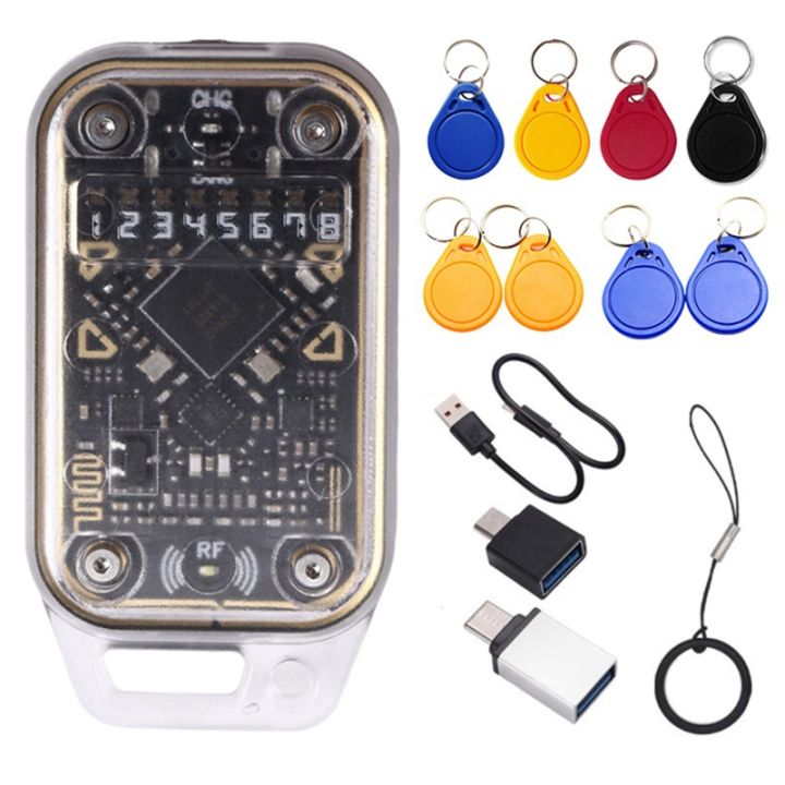 NFC Duplicator+ 8XUID Keychain Chameleon V2.0 RFID Smart Chip Reader ...