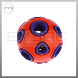 Interactive Pet Dog Chew Toy Ball with Light or Bell Durable High-Quality Rubber Material Fun Playtime for Dogs Cats Random Colors