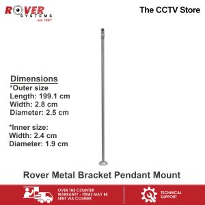 Rover Systems 102.0 - 199.1 x 2.8 x 2.5 cm I-type Pendant Mount Metal CCTV Bracket