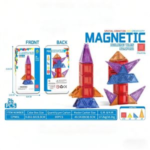 Portable Magnetic Building Blocks Mini Magnetic Tiles Kids Educational Toys DIY Construction Set Mainan Kanak