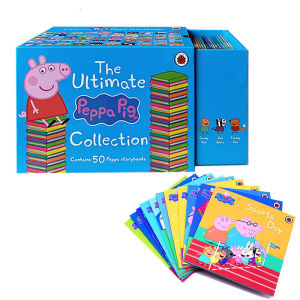 Peppa Pig English Storybook Collection 50 Albums - New Kids Fantasy Fiction Gift Box