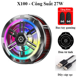 Quạt tản nhiệt sò lạnh 3in1 X100 Pro 27W đóng băng cực nhanh có 3 chế độ làm mát