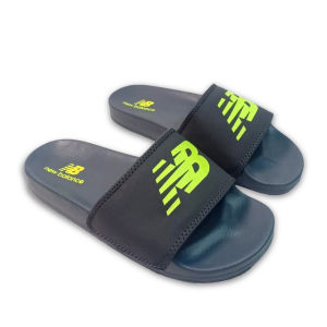 Sandal Slop Casual New Bal4nce pria wanita quality premium warna Abu List Hijau Stabilo