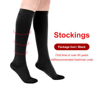 Cofoe Calf Varicose Veins Socks 23-32mmHg Packed Toe Level 2 Tights Compression Socking for Mens Womens Anti Embolic Relief Edema Sock
