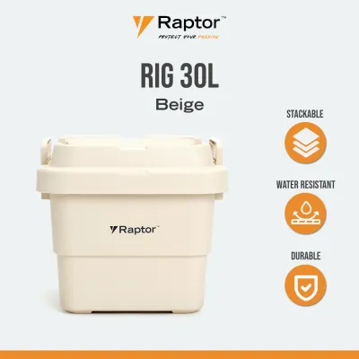 Raptor Rig 30L Stackable Heavy-Duty Storage Trunk Cargo Box