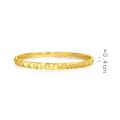 CHOW SANG SANG 999 24K Solid Gold Essense Polished Slip-On Bangle for Women Size 15cm 94290K Price-by-Weight 25.82g Gold. 