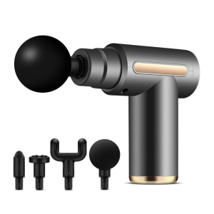 (SG)Portable Deep Tissue Massage Gun – 6-Speed Electric Percussion Massager with 4 Replaceable Heads for Muscle Relief