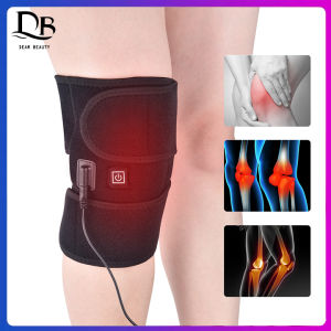 Dearbeauty Heating Knee Pads Knee Brace Support Pads Thermal Heat Therapy Wrap Hot Compress Knee Massager for Cramps Arthritis Pain Relief