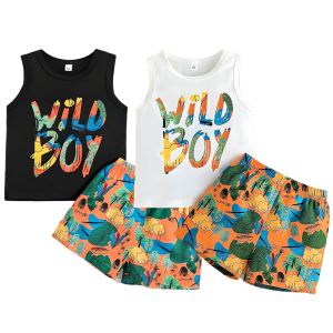 (0-4Y) kokepope Boy Clothes Terno for Kids Boys Fashion Sando Shorts Set Summer Tshirt