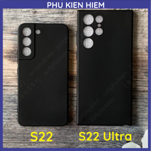 Ốp lưng Samsung S22/ S22 Ultra dẻo đen bảo vệ camera cao cấp bền đẹp