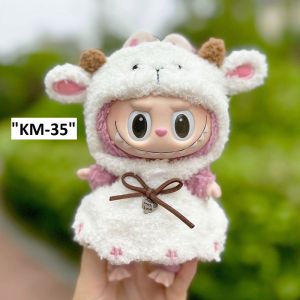 Ready Baju Costum Boneka Labubu Setelan Boneka Labubu 17cm Boneka Labubu Macaron The Monsters Pop Mart