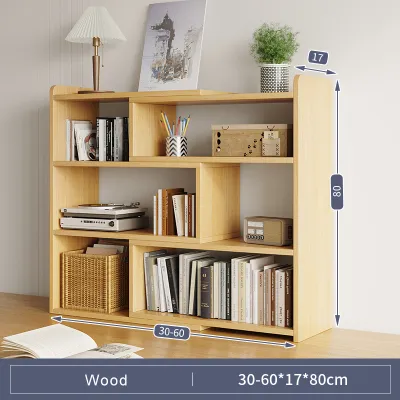 Furniture Rak Buku Organizer Rak Multifungsi Minimalis Rak Kayu Rak Pajangan Portable Lemari Buku