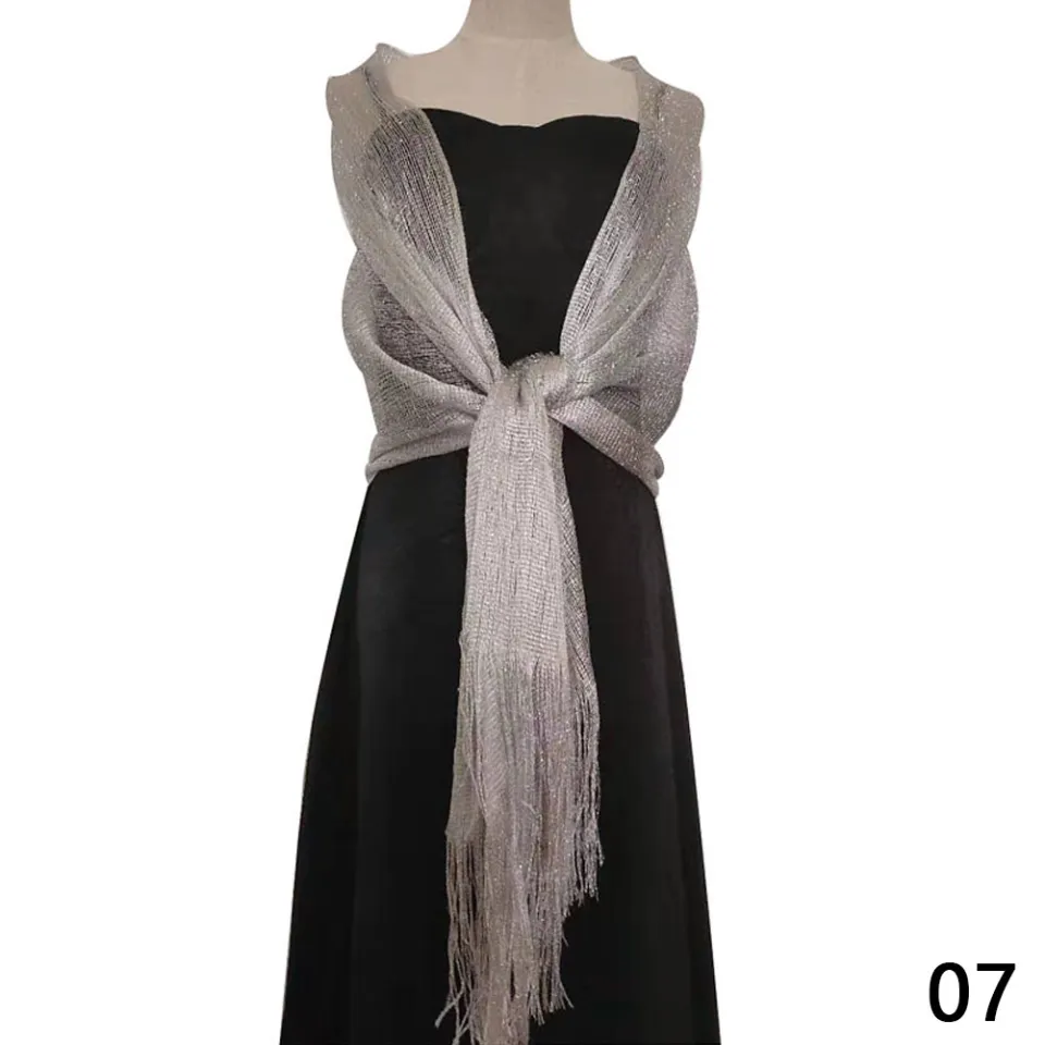Women Elegant Evening Dresses Shawls Golden Silvery Wire Tassels Female Party Wedding Accessories Scarf Scarves For Women One Size Scarf - Lazada | Lazada PH Women Elegant Evening Dresses Shawls Golden Silvery Wire Tassels Female Party Wedding Accessories Scarf Scarves For Women One Size Scarf - Lazada | Lazada PH