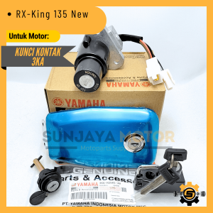 Keyset Original Yamaha 3KA Kunci Kontak RX King 135 New RXKing New Kunci Motor 1 Set Key Set Konci Motor Asli Konci Kontak Anti Maling Ori YGP