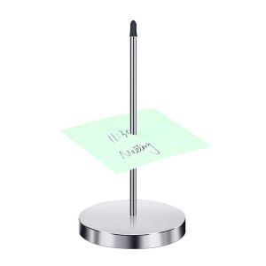 Restaurant Receipt Holder Metal Straight Rod Ticket Fork Silver Color Desk Receipts Check Bill Fork