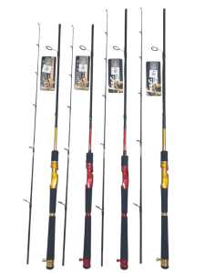 Joran Pancing Go-Strike Ronin Xt 165cm-180cm Kekuatan Maksimal 15Kg Bahan Carbon Solid Full Busa Free Jalu