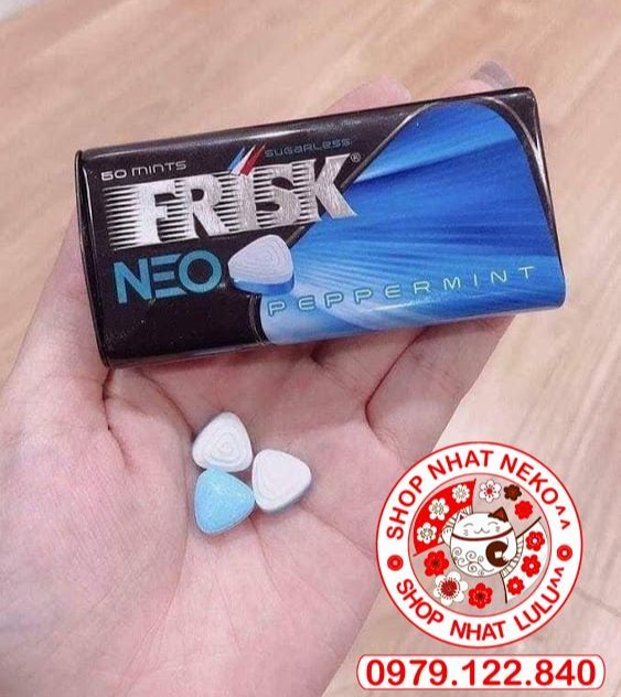 Kẹo ngậm phòng the vị bạc hà Frisk Neo Nhật bản 50 viên