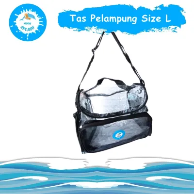 Tas Renang |Travel Bag| Mika Transparan | Anti Air Waterproof Size L - KIDDIE SPLASH