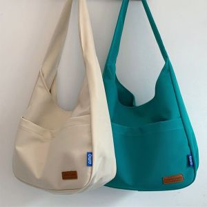 NAELIN Summer Student Casual Shoulder Underarm Bag Large-capacity Tote Bag Canvas Bag