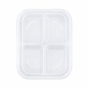 4-Compartment Food Storage Container with Lid – Leakproof Meal Prep Organizer