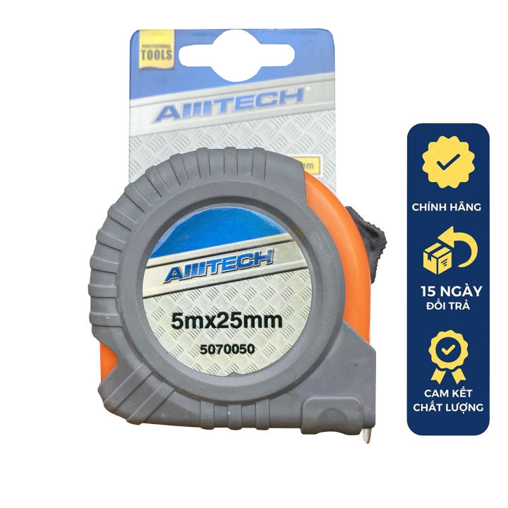 Thước cuộn thép bọc cao su 5m AMTECH 5070040 chuyên dùng trong thi công ...