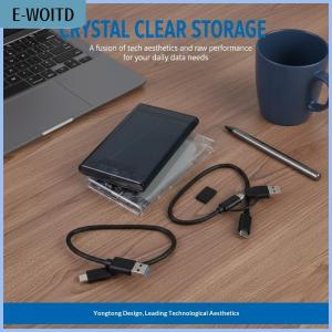 【E-WOITD】 USB Type C 2.5 Inch External Storage Case SATA To USB 5Gbps HDD SSD Case Transparent Hard Drive Enclosure Support For PC Laptops