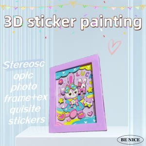 3D Stereoscopic Frame Childrens Handmade DIY Room Decoration Birthday Gift Kuromi Strawberry Bear