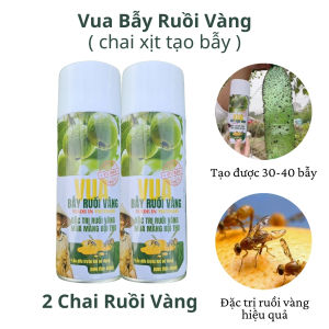Combo 2 Chai Keo Dính Bẫy Ruồi Vàng - VUA BẪY RUỒI VÀNG - Dung tích 450ml - Hàng Việt Nam chất lượng cao