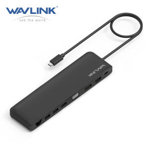 Wavlink USB-C Triple Display 4K MST Docking Station100W ChargingDP1.2HDMI Gigabit Ethernet SD Card Reader4 USB PortsUSB C HUB for S Windows/Max Osx/Linux