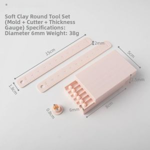 MINUTE 4-20mm Diameter Clay Ball Maker Rubbing Strip Measuring Ruler Rolling Strip Mold  Mini Clay Ball Clay Ball Rub Mold Soft Ceramic Clay Bead