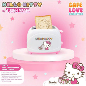 Tough Mama CLBT-1 Hello Kitty Toaster Bread Toaster with Patented Logo White Toaster