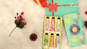 Yoken 20% Shea Butter Hand Cream Gift Set 6 x 1oz Travel Size    Gentle Soothing Moisturizing Delicate Tin Almond Clean Ingerdients Almond Citrus Verbena and Floral Scented