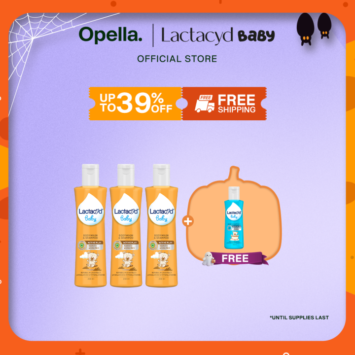 Lactacyd Baby Active Play Anti-Bacterial 2in1 Body Wash Cleanser and Hair  Shampoo 250mL x3 Lazada PH