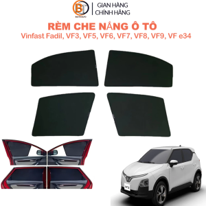 [Rèm Ô tô Vinfast] Rèm che nắng xe ô tô Vinfast VF3 VF5 VF6 VF7 VF8 VF9 VFe34LUX SA 2.0 Fadil Lux A  chống tia uv chắn nắng nóng cho xe hơi hút nam châm theo chuẩn cho từng dòng xe hàng