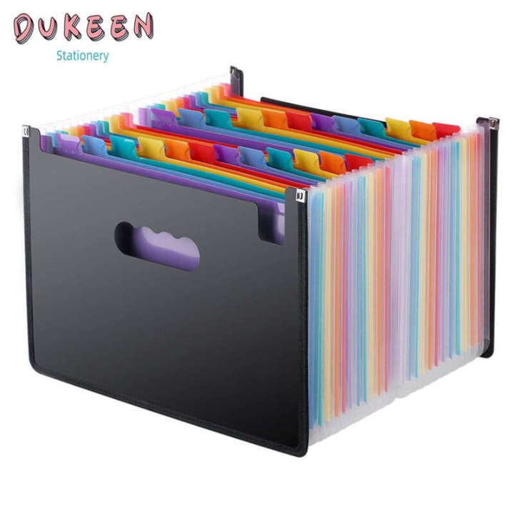 13/24/37/48 Pockets Expanding Folder A4 Organizer Portable Business ...